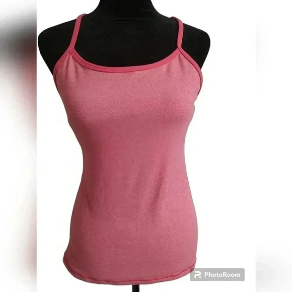 Lululemon Power Y Tank Top Coral Pink Stripe Striped - Picture 2 of 4
